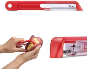 Sharple Self-Sharpening Vegetable Peeler - Red Sharple Self-Sharpening Vegetable Peeler - Red