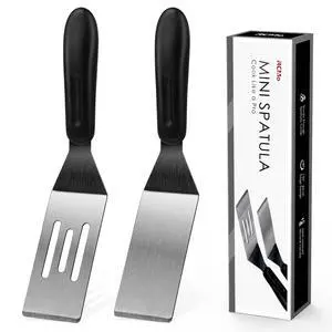 Small Spatula Professional Mini Serving Spatula, 2 Pieces Stainless Steel Metal Spatulas Set, Cutter and Serve Turner for Kitchen, Flipping or Cooking for Brownie, Cookie, Lasagna, Pancakes or Cake Small Spatula Professional Mini Serving Spatula, 2 Pieces Stainless Steel Metal Spatulas Set, Cutter and Serve Turner for Kitchen, Flipping or Cooking for Brownie, Cookie, Lasagna, Pancakes or Cake