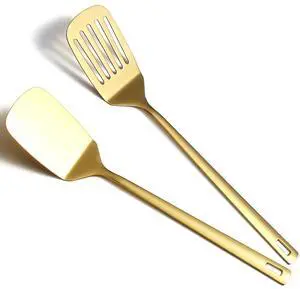 Stainless Steel Spatula Set, Heavy Duty Thickened Premium Metal Cooking Utensils, Dishwasher Safe Reusable Kitchen Spatulas for Home Restaurant Camping Party Wedding Banquet Stainless Steel Spatula Set, Heavy Duty Thickened Premium Metal Cooking Utensils, Dishwasher Safe Reusable Kitchen Spatulas for Home Restaurant Camping Party Wedding Banquet