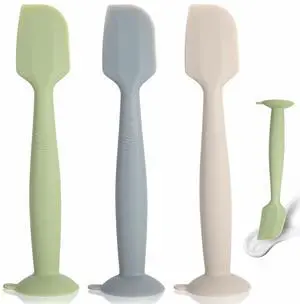 Baby Diaper Cream Spatula 3 Pack Diaper Spatulas Soft Silicone Diaper Cream Applicator Baby Butt Paste Spatula Brush with Suction Base,Full Size(Gray+Off-white+Green Baby Diaper Cream Spatula 3 Pack Diaper Spatulas Soft Silicone Diaper Cream Applicator Baby Butt Paste Spatula Brush with Suction Base,Full Size(Gray+Off-white+Green