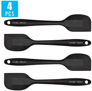 Silicone Spatula Set of 4, 500°F Heat Resistant BPA Free Silicone Spatula Set of 4, 500°F Heat Resistant BPA Free