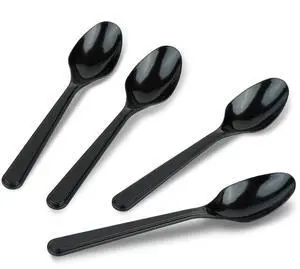 50 Pack Heavy Weight Plastic Spoons Black Disposable Spoons Plastic Cutlery Set 50 Pack Heavy Weight Plastic Spoons Black Disposable Spoons Plastic Cutlery Set