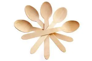 Disposable Wooden Cutlery Spoons, Compostable and Earth Friendly, 6.25 Inch Length - Pack of 100 Spoons Disposable Wooden Cutlery Spoons, Compostable and Earth Friendly, 6.25 Inch Length - Pack of 100 Spoons