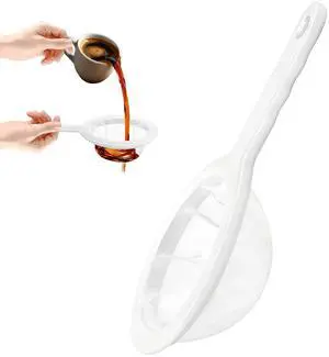 Ultra-Fine Nylon Mesh Strainer- Mini Kitchen Colander for Coffee, Milk, Yogurt, Juice - Non-Slip Handle & Hanging Hole (120 Mesh) Ultra-Fine Nylon Mesh Strainer- Mini Kitchen Colander for Coffee, Milk, Yogurt, Juice - Non-Slip Handle & Hanging Hole (120 Mesh)