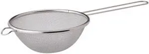 Fine Mesh Strainer With Helper Handle, 18/8 Stainless Steel, 6-Inch, For Sifting, Draining, And Straining Pasta, Vegetables, Stocks, And Sauces Fine Mesh Strainer With Helper Handle, 18/8 Stainless Steel, 6-Inch, For Sifting, Draining, And Straining Pasta, Vegetables, Stocks, And Sauces