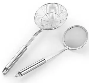 5.3 Inch Spider Strainer With Mesh Fatsoff Soup Scoop,Slotted Spoon For Cooking,Fat Skimmer Spoon For Kitchen Fryer Basket 5.3 Inch Spider Strainer With Mesh Fatsoff Soup Scoop,Slotted Spoon For Cooking,Fat Skimmer Spoon For Kitchen Fryer Basket