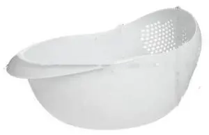 Rice Sieve Plastic Colander Kitchen Drain Basket with Handles Rice Bowl Strainer Strainer Basket Sink Drain Kitchen Tools (white) Rice Sieve Plastic Colander Kitchen Drain Basket with Handles Rice Bowl Strainer Strainer Basket Sink Drain Kitchen Tools (white)