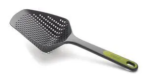 10160 Scoop Colander Strainer Slotted Spoon, Large, Gray/Green 10160 Scoop Colander Strainer Slotted Spoon, Large, Gray/Green