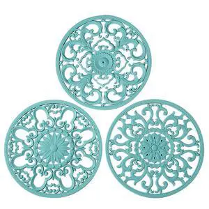 Extra Thick Silicone Trivet Mat for Hot Dishes, Hot Pots and Pans, Pot Holder, Hot Pad to Portect Your Table and Countertop, Kitchen Decor and Accessories,Turquoise,Set of 3 Extra Thick Silicone Trivet Mat for Hot Dishes, Hot Pots and Pans, Pot Holder, Hot Pad to Portect Your Table and Countertop, Kitchen Decor and Accessories,Turquoise,Set of 3