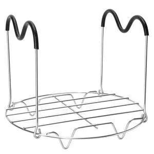 Steamer Rack Trivet with Heat Resistant Silicone Handles Compatible with Instant Pot Accessories 6 Qt 8 Quart, Stainless Steam Rack Pressure Cooker Trivet - Long Handles for Easy Chicken & Pot Removal Steamer Rack Trivet with Heat Resistant Silicone Handles Compatible with Instant Pot Accessories 6 Qt 8 Quart, Stainless Steam Rack Pressure Cooker Trivet - Long Handles for Easy Chicken & Pot Removal