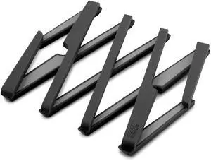 Stretch Folding Silicone Trivet for Hot Pots and Pans, Expanding Nonslip Stand, Heat Resistant mat for Kitchen Worktop - Black Stretch Folding Silicone Trivet for Hot Pots and Pans, Expanding Nonslip Stand, Heat Resistant mat for Kitchen Worktop - Black