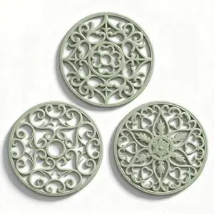 Trivets for Dishes/Pots/Pans, 3 Pcs Silicone Mats, Flexible/Durable/Non Slip Hot Pads to Protect Table and Counter Top (Desert Sage) Trivets for Dishes/Pots/Pans, 3 Pcs Silicone Mats, Flexible/Durable/Non Slip Hot Pads to Protect Table and Counter Top (Desert Sage)