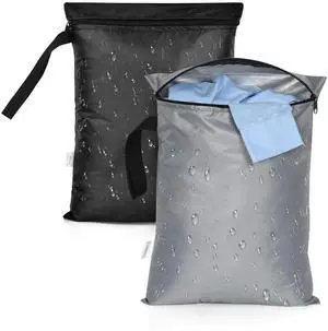 2PCS Waterproof Bag for Swimsuit 12x16 inch Wet Dry Bags With Portable Handle & Zipper Reusable Travel Wet Clothes Gym Bag Storage for Beach Drying Do Not Exceed 176 Black&Grey 2PCS Waterproof Bag for Swimsuit 12x16 inch Wet Dry Bags With Portable Handle & Zipper Reusable Travel Wet Clothes Gym Bag Storage for Beach Drying Do Not Exceed 176 Black&Grey