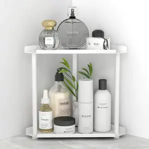 Corner Bathroom Counter Organizer, Bathroom Organizer Countertop,Countertop Storage Shelf for Bath, Kitchen, Living Room, Bedroom Corner Bathroom Counter Organizer, Bathroom Organizer Countertop,Countertop Storage Shelf for Bath, Kitchen, Living Room, Bedroom