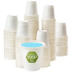 Compostable Disposable 3oz Bathroom Cups 100P Mouthwash Eco Friendly Plastic Paper Cups Biodegradable Bath Rinse Medicine Urine, Replace Mini Small Bathroom Cup 3 oz Paper Plastic Cup Compostable Disposable 3oz Bathroom Cups 100P Mouthwash Eco Friendly Plastic Paper Cups Biodegradable Bath Rinse Medicine Urine, Replace Mini Small Bathroom Cup 3 oz Paper Plastic Cup