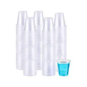 500 Pack 3.5 OZ Clear Plastic Cups, Small Disposable Mouthwash 3.5 Ounce Bathroom Cups (Formerly FULING) 500 Pack 3.5 OZ Clear Plastic Cups, Small Disposable Mouthwash 3.5 Ounce Bathroom Cups (Formerly FULING)