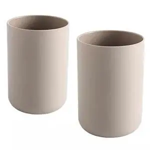 Bathroom Tumblers 2Pcs, Mouthwash Cup, Toothbrush Holders, Drink Mug, Pen Holder, Unbreakable Dishwasher Safe, 10fl.oz(300ml)/Pcs (Brown & Brown) Bathroom Tumblers 2Pcs, Mouthwash Cup, Toothbrush Holders, Drink Mug, Pen Holder, Unbreakable Dishwasher Safe, 10fl.oz(300ml)/Pcs (Brown & Brown)