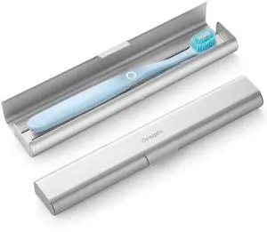 Aluminum Toothbrush Travel Case, Portable Travel Toothbrush Holder, Durable Manual Toothbrush Box Container for Traveling, Bathroom, Camping, Business Trip-1Pack Silver Aluminum Toothbrush Travel Case, Portable Travel Toothbrush Holder, Durable Manual Toothbrush Box Container for Traveling, Bathroom, Camping, Business Trip-1Pack Silver