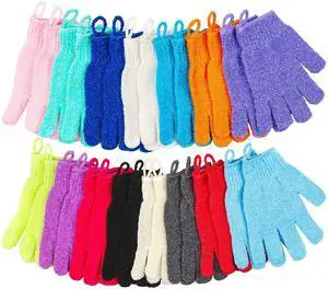 30 Pcs Exfoliating Gloves for Shower, 15 Colors Body Exfoliator Glove with Hanging Loop, Scrub Exfoliate Glove Mitt Bath Face Spa Hand Scrubber Wash Deep Scrubbing Dead Skin for Women Men 30 Pcs Exfoliating Gloves for Shower, 15 Colors Body Exfoliator Glove with Hanging Loop, Scrub Exfoliate Glove Mitt Bath Face Spa Hand Scrubber Wash Deep Scrubbing Dead Skin for Women Men