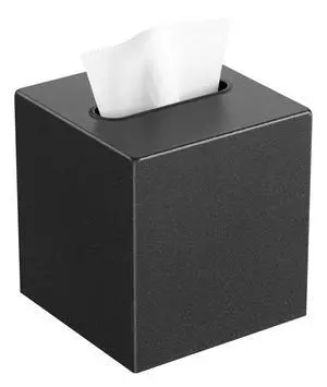 Metal Tissue Box Cover, Square Tissue Box Holder Modern Decor Facial Napkin Holder Tissue Box Dispenser for Bathroom Vanity Countertop, Living Room, Bedroom, Office | Dark Pebble Grain Metal Tissue Box Cover, Square Tissue Box Holder Modern Decor Facial Napkin Holder Tissue Box Dispenser for Bathroom Vanity Countertop, Living Room, Bedroom, Office | Dark Pebble Grain