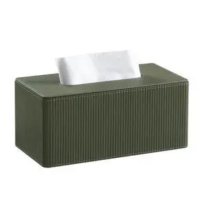 PU Leather Tissue Box Cover Rectangle with Magnetic Closure, Modern Tissue Box Holder for Bathroom NightStands Livingroom, Decorative Tissue Holder for 120(3-Ply)/160(2-Ply) Tissue Box (Green) PU Leather Tissue Box Cover Rectangle with Magnetic Closure, Modern Tissue Box Holder for Bathroom NightStands Livingroom, Decorative Tissue Holder for 120(3-Ply)/160(2-Ply) Tissue Box (Green)