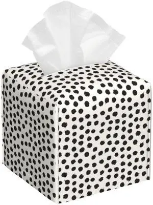 Polka Dot Black Circle Tissue Box Cover Square,Abstract Round Brush Strokes Tissue Box Holder Waterproof Leather Facial Paper Organizer Dispenser for Bathroom Home Car Nightstand Vanity Desk Polka Dot Black Circle Tissue Box Cover Square,Abstract Round Brush Strokes Tissue Box Holder Waterproof Leather Facial Paper Organizer Dispenser for Bathroom Home Car Nightstand Vanity Desk