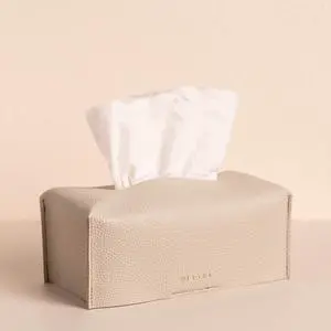 Aesthetic Rectangle Tissue Box Cover, Medium Flat Box Tissues Holder Rectangular, Light Taupe Aesthetic Rectangle Tissue Box Cover, Medium Flat Box Tissues Holder Rectangular, Light Taupe