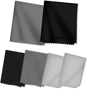 Microfiber Cleaning Cloth - Lint Free, Ultra Absorbent for Electronics/Glasses/Cars, Reusable, 6 Pack and no Fog Clean Cloth Black Grey Microfiber Cleaning Cloth - Lint Free, Ultra Absorbent for Electronics/Glasses/Cars, Reusable, 6 Pack and no Fog Clean Cloth Black Grey