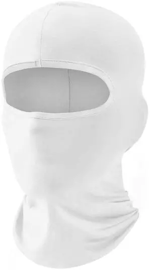 Balaclava Face Mask, Summer Cooling Neck Gaiter, UV Protector Motorcycle Ski Scarf for Men/Women White Balaclava Face Mask, Summer Cooling Neck Gaiter, UV Protector Motorcycle Ski Scarf for Men/Women White