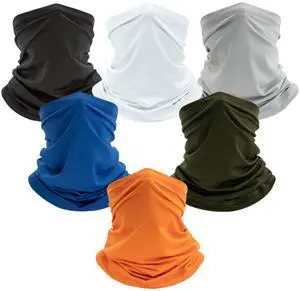6 Pack Neck Gaiter for Men Women Breathable Outdoor Face Mask Covering Headwear for Hiking Running Cycling and Fishing (Multicolor-6) 6 Pack Neck Gaiter for Men Women Breathable Outdoor Face Mask Covering Headwear for Hiking Running Cycling and Fishing (Multicolor-6)