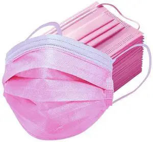 50PCS Pink Disposable Face Masks, Non-medical, 3 Layer Protection Face Masks for Adult, Teenager, Seniors (50, Pink) 50PCS Pink Disposable Face Masks, Non-medical, 3 Layer Protection Face Masks for Adult, Teenager, Seniors (50, Pink)