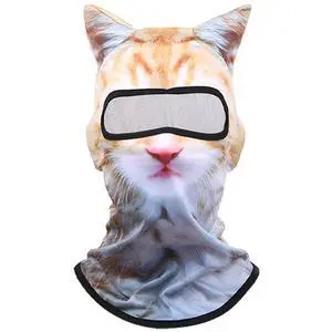 3D Cat Ski Balaclava Sheisty Face Mask with Ears Cute Animal Ski Mask Suitable for Music Festivals Raves Party Outdoor Activities Christmas Yellow 3D Cat Ski Balaclava Sheisty Face Mask with Ears Cute Animal Ski Mask Suitable for Music Festivals Raves Party Outdoor Activities Christmas Yellow