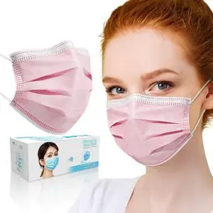 50 Pcs Disposable Face Cover 3-Ply Filter Non Medical Breathable Earloop Masks (Pink) 50 Pcs Disposable Face Cover 3-Ply Filter Non Medical Breathable Earloop Masks (Pink)