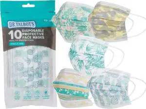 Disposable Teen Face Mask for Personal Health, 13+ Years Old, Prints May Vary, 10 Count Disposable Teen Face Mask for Personal Health, 13+ Years Old, Prints May Vary, 10 Count