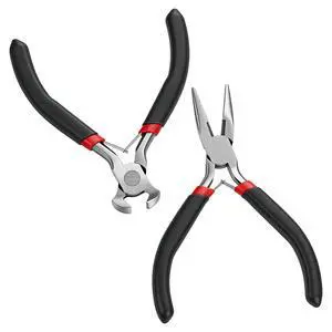 2 Pcs Zipper Install Pliers Zipper Repair Kit Mini Needle-Nose Plier End- Cutting Pliers for Jewelry Making Zippers Install Replacement Repair Hand Fix Tool 2 Pcs Zipper Install Pliers Zipper Repair Kit Mini Needle-Nose Plier End- Cutting Pliers for Jewelry Making Zippers Install Replacement Repair Hand Fix Tool