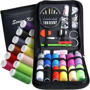 Sewing Kit,Zipper Portable Mini Sewing Kits for Adults,Traveler, Beginner, Emergency,Family Repair,Sewing Supplies with 12 Color Thread,Scissors,Needles,Tape Measure and Other Accessories Sewing Kit,Zipper Portable Mini Sewing Kits for Adults,Traveler, Beginner, Emergency,Family Repair,Sewing Supplies with 12 Color Thread,Scissors,Needles,Tape Measure and Other Accessories