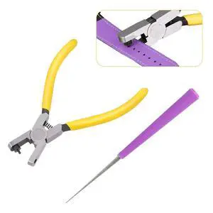 2 Pcs Band Leather Punching Pliers 2.0 mm Belt Punch Tool,Shoe Hole Puncher 2 Pcs Band Leather Punching Pliers 2.0 mm Belt Punch Tool,Shoe Hole Puncher