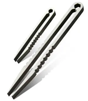2pcs Mini Tweezers Portable Titanium Alloy EDC Survival Camping Outdoor Travel Tool(Silver) 2pcs Mini Tweezers Portable Titanium Alloy EDC Survival Camping Outdoor Travel Tool(Silver)