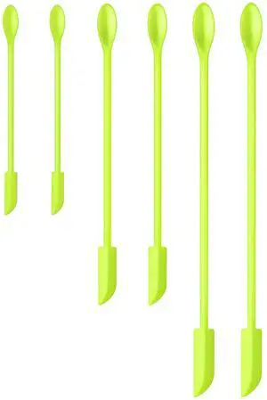 Silicone Spatula Set (6Pcs) - Mini Scraper Tool for Beauty & Food - Reach Every Last Drop, Multi-Size Spatulas for Makeup Jars, Lotion Bottles & Kitchen Containers (Green) Silicone Spatula Set (6Pcs) - Mini Scraper Tool for Beauty & Food - Reach Every Last Drop, Multi-Size Spatulas for Makeup Jars, Lotion Bottles & Kitchen Containers (Green)