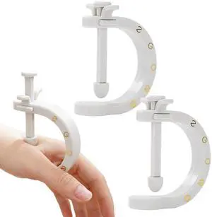 2PCS Acupuncture Clip Tool, Migraine Relief Hand Clip, Compact Pressure Point Massage Tool, Portable Pressure Point Clip for Hand Foot Ear Migraine Relief, Light Gray 2PCS Acupuncture Clip Tool, Migraine Relief Hand Clip, Compact Pressure Point Massage Tool, Portable Pressure Point Clip for Hand Foot Ear Migraine Relief, Light Gray