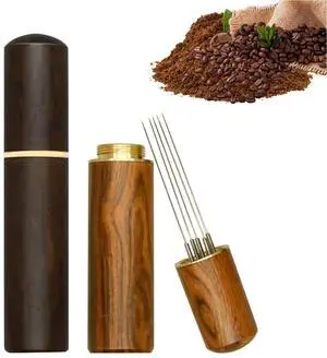 2 Pcs Espresso Distribution Tool, Espresso Stirrer Tool with Natural Wood Handle and Base, 5 Needles Espresso Coffee Stirrers Espresso Needle Distributor for Home Kitchen Cafe (Walnut and Rosewood) 2 Pcs Espresso Distribution Tool, Espresso Stirrer Tool with Natural Wood Handle and Base, 5 Needles Espresso Coffee Stirrers Espresso Needle Distributor for Home Kitchen Cafe (Walnut and Rosewood)