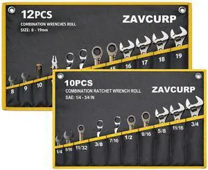2PCS Wrench Roll, Wrench Roll Up Pouch Organizer, Heavy-Duty Tool Bag 2PCS Wrench Roll, Wrench Roll Up Pouch Organizer, Heavy-Duty Tool Bag