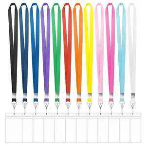 12 Pack Lanyards for ID Badges Cruise Lanyard for Ship Cards with Waterproof ID Badge Holder Cruise Essentials 2026 (12 Colors) 12 Pack Lanyards for ID Badges Cruise Lanyard for Ship Cards with Waterproof ID Badge Holder Cruise Essentials 2026 (12 Colors)