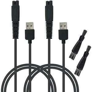 Charging Cord Compatible for Freebird Head Shaver Shaving Kit Electric Razor Charger Cable, 2 PCS Charging Cord Compatible for Freebird Head Shaver Shaving Kit Electric Razor Charger Cable, 2 PCS