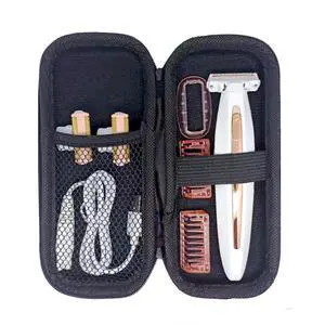 Hard Shaver Case for Finishing Touch Flawless Body Rechargeable Ladies Shaver and Trimmer Travel Case Portable Protective Bag Hard Shaver Case for Finishing Touch Flawless Body Rechargeable Ladies Shaver and Trimmer Travel Case Portable Protective Bag