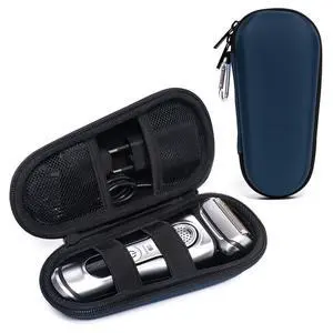 Electric Shaver Travel Case for Braun Series 3/5/6/7/8/9, Hard EVA Storage Bag with Dual Straps, Portable Protective Organizer for Men's Electric Razor, Charger & Accessories, Light Blue Electric Shaver Travel Case for Braun Series 3/5/6/7/8/9, Hard EVA Storage Bag with Dual Straps, Portable Protective Organizer for Men's Electric Razor, Charger & Accessories, Light Blue