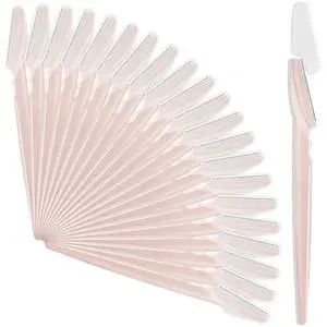 21 Pcs Eyebrow Razors, Face Razors Multipurpose, Exfoliating Dermaplaning Tools, Eyebrow Trimmers Shaver with Protective Cover, Facial Hair Removal for Women Men Body Use (Light Pink) 21 Pcs Eyebrow Razors, Face Razors Multipurpose, Exfoliating Dermaplaning Tools, Eyebrow Trimmers Shaver with Protective Cover, Facial Hair Removal for Women Men Body Use (Light Pink)