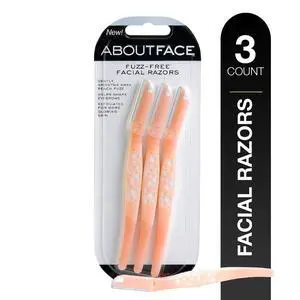 Fuzz-Free Facial Razors - 3 Beauty Groomers for Hair Removal, Ideal for Shaving, Exfoliating, Dermaplaning and Brow Shaping, Japanese Steel Gently Removes Facial Hair Fuzz-Free Facial Razors - 3 Beauty Groomers for Hair Removal, Ideal for Shaving, Exfoliating, Dermaplaning and Brow Shaping, Japanese Steel Gently Removes Facial Hair