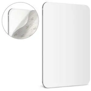 7x9" Shower Shaving Mirror, Acrylic, 3M Peek & Stick,Frameless, Less Fog(1) 7x9" Shower Shaving Mirror, Acrylic, 3M Peek & Stick,Frameless, Less Fog(1)
