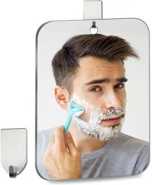 Shower Mirror Fogless for Shaving, Medium 8 x 6 inch Mirror for Wall Hanging, Frameless Portable Travel Camping Mirrors Shatterproof Handheld Locker Shave Mirrors Makeup Plastic Anti Fog Free Bathroom Shower Mirror Fogless for Shaving, Medium 8 x 6 inch Mirror for Wall Hanging, Frameless Portable Travel Camping Mirrors Shatterproof Handheld Locker Shave Mirrors Makeup Plastic Anti Fog Free Bathroom